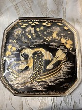 Rosenthal Wandteller Gleichnis in Glas 1985 Gleichnis vom Netz Björn Wiinblad