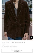 ZARA STUDIO Kleid LEDERJACKE LEDER BLAZER GRL NP149€ AUSVERKAUFT AKTUELLEKOLL 