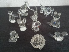 Sammlung Kristallfiguren Glasfiguren Tiere  10 Figuren Top
