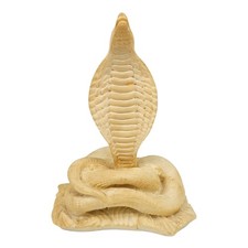 Alabaster Skulptur Cobra Schlange 17cm Hoch Handmade
