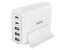 TRONIC USB-Ladestation Ladegerät TUL 2 A1 2x USB-C 3x USB-A weiß 120cm *B-Ware