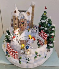 Teelichthalter Frosty`s Winterwelt Skater Spieluhr Partylite P7651 OVP