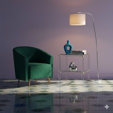 Kleiner Vintage Tisch Glas