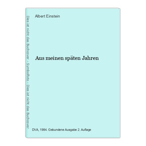 Aus meinen späten - , jahren