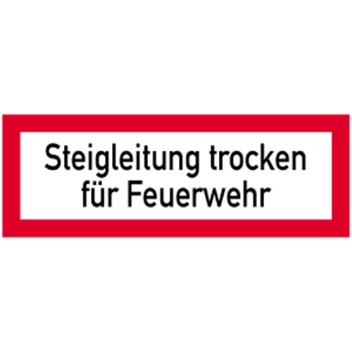 Aufkleber steigleitung trocken - aufkleber,