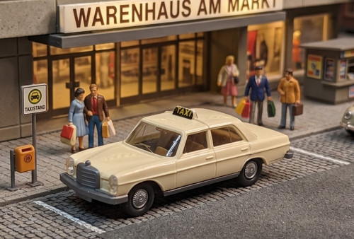 Wiking mercedes 200 - wiking, taxi