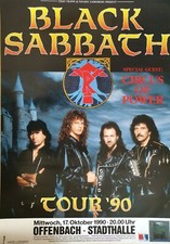BLACK SABBATH - OFFENBACH 1990 - orig. Concert Poster - Konzert Plakat - A1 xx