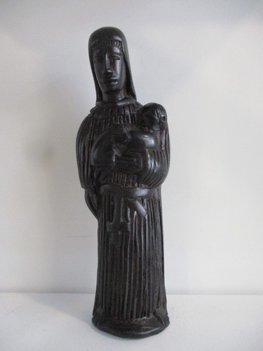 Afrikanische holzfigur madonna - afrikanische,