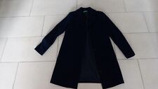 UNITED COLORS OF BENETTON Mantel Woll Mix Dunkel Blau Gr. 36- 38 neuwertig