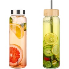 Glasflasche liter 1l mit - 1l,