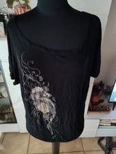 Full Volume Emp Gothic Emo Oberteil. Schwarz Gr Xl