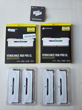 Corsair VENGEANCE RGB PRO SL 64GB (4x16GB) DDR4 DRAM 3600MHz C18 Kit - Weiß