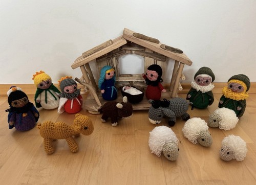 Weihnachts holz krippe - holz, 15