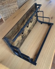 ✅ VASAGLE Wandgarderobe rustikal braun industriell | 5 Haken | Hohe Traglast