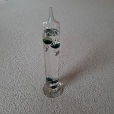 Thermometer Galileo Galilei 33 cm grün Vintage