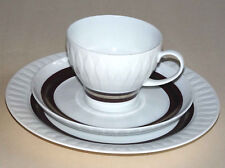Thomas Lanzette Platin-Braun, 1 Gedeck: Tasse, Untertasse, Teller