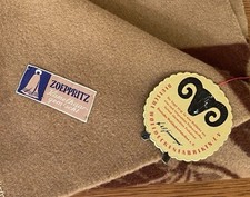 2 Zoeppritz Decken Neu OVP Braun Beige 150 x 200 Wolle Kamelhaar