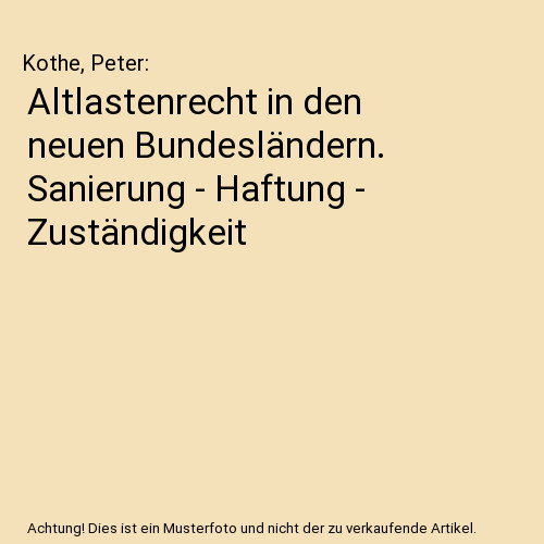 Altlastenrecht den neuen - altlastenrecht,