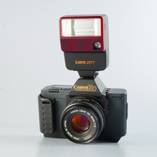 Exzellent Canon T80 + Canon Fd 50mm F/1.8 + Speedlite 277t Mf Film SLR Kamera