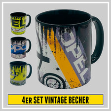 4er Set Opel Vintage Retro