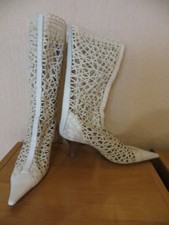 Italienische Stiefel,weiss,RV