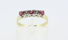 585 14kt gold - ring,, rubine
