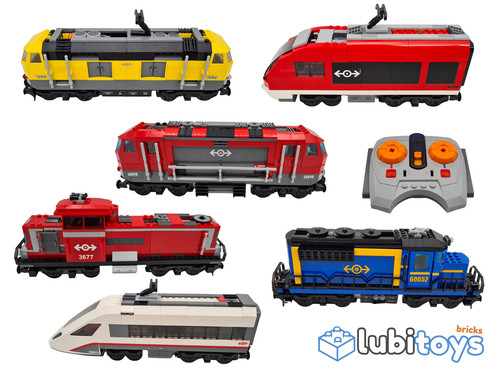 Lego eisenbahn lok train - lok, rc