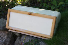 WÄCHTERSBACH D.R.G.M. Holz Keramik Brotkasten 20er J. Art Deco 9564 Mid-Century