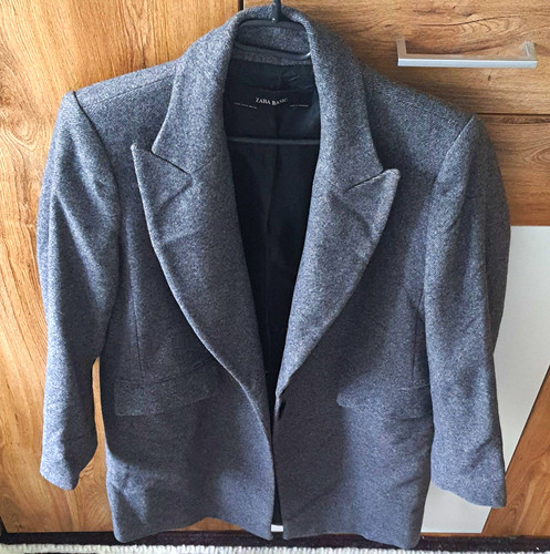 Zara basic damen mantel lang - basic,