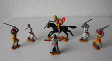 Sammlung Ritter Figuren,Timpo Toys, Made in Great Britain, 6 St. Figuren.