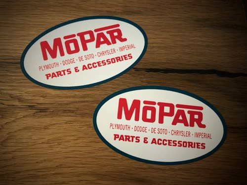 Mopar vintage aufkleber - 2x,