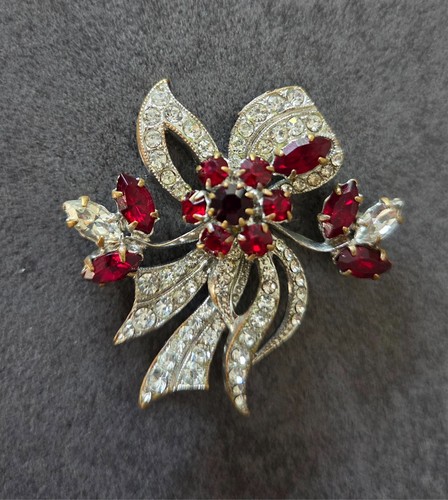 Vintage schleifen brosche - vintage,