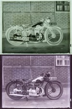 Seltenes Foto Glasnegativ -