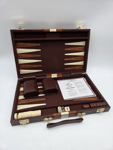 Backgammon kunstlederkoffer - im,