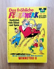 Das fröhliche Feuerwerk Nr.10 Bastei Comic 1970er Winnetou II Vintage, Sammler
