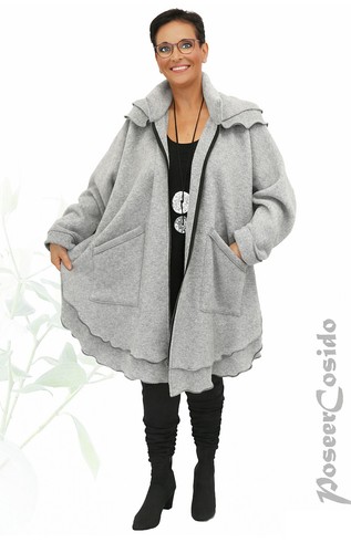 Lagenlook oversize walk poncho - lagenlook,