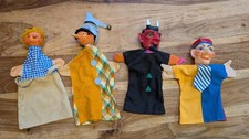 4 Handpuppen Teufel Kasperle Theater 30 cm