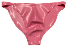 Latex Slip Herren Gr. L rosa NEU! 0,6mm stark Latex