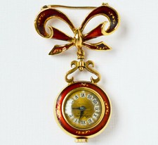 Damen Taschenuhr Broschenuhr
