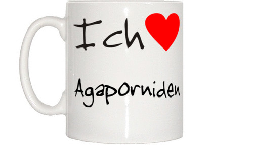 Ich liebe agaporniden tasse - ich,