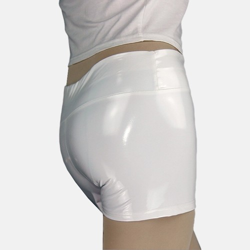 Damen sexy lackleder - pu, kurz