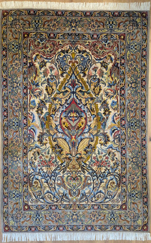Isfahan teppich korkwolle mit - isfahan,