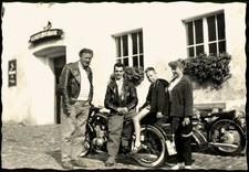 BMW Motorrad c 1970 Agfa Brovira Berlin Kennzeichen Foto No.127