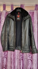 strellson herren lederjacke gefüttert