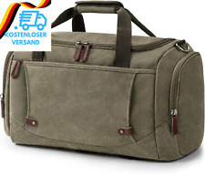 Virklyee Reisetasche Aus Segeltuch 40L Vintage Reisetasche Großen Kapazität Woch