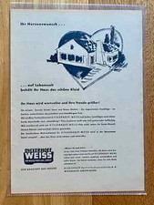 Dyckerhoff Portland Zementwerke Amöneburg Original 1955 Vintage Advert Werbung