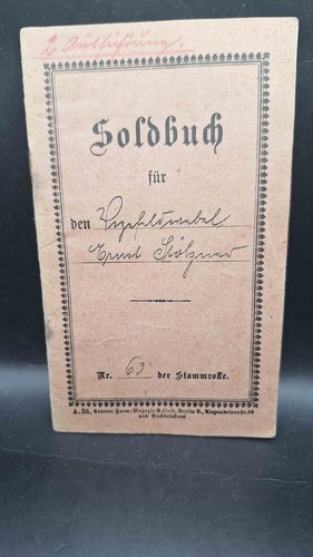 Soldbuch eingetragene orden - eingetragene,