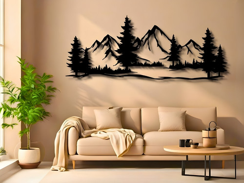Berge wanddeko bilder 3d - wanddeko,