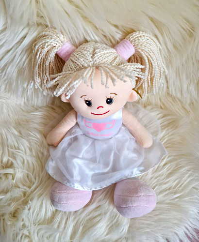Stoffpuppe mädchen blond - mädchen,
