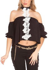 Sexy Bluse Carmen Boot Neck